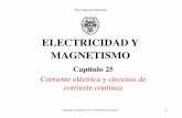 ELECTRICIDAD Y MAGNETISMO - cartagena99.com (1).pdf · Cuando el sentido de la corriente en un ... área transversal A en el tiempo Δt, la corriente ... chocando repetidamente con