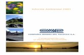 Informe Ambiental 2001 - CAP Minería · Informe Ambiental 2001 Comprometida con el Desarrollo Sustentable... COMPAÑÍA MINERA DEL PACÍFICO S.A. ... minerales de Hierro a granel