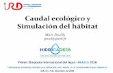 Caudal ecológico y Simulación del hábitatciga.pucp.edu.pe/wp-content/uploads/2017/02/4.-Marc-Poulliy-Caudal... · Recarga de Capa freática, Calidad de agua (ciclo geoquímico,