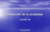 Protección de la propiedadeprints.sim.ucm.es/30527/7/Protección de la propiedad.pdf · ... en adquisición derivativa prueba el hecho y la propiedad del transmitente hasta el plazo