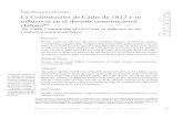 Tania Busch Venthur, Flavio Quezada Rodríguez Felipe ... · las constituciones chilenas y la de cádiz. la mayor cantidad de coincidencias se aprecian en la constitución de 1822,