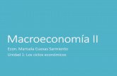 Macroeconomía II - maricuevas.files.wordpress.com · Para Schumpeter la esencia del capitalismo es el dinamismo, así un ... Para Shumpeter, las innovaciones dan origen a las ondas