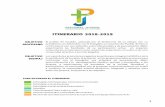 ITINERARIO 2018-2019 - pastoraljuvenilyucatan.org.mxpastoraljuvenilyucatan.org.mx/wp-content/uploads/2018/08/... · 1 ITINERARIO 2018-2019 OBJETIVO DIOCESANO l pueblo de Yucatán,