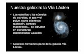 Nuestra galaxia: la Vía Láctea - Inicio · años luz en el Delfín. Curva de rotación de la galaxia Observada Teórica ... del cúmulo y a la rotación galáctica, los cúmulos