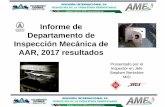 Informe de Departamento de Inspección Mecánica de AAR, 2017 … · Informe de Departamento de Inspección Mecánica de AAR, 2017 resultados. Presentado por el Inspector en Jefe