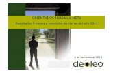 ORIENTADOS HACIA LA META - deoleo.comdeoleo.com/wp-content/uploads/2013/01/doc_109.pdf · • En Italia el mercado del aceite de oliva virgen extra está estancado, mientras los aceites