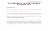 SECRETARIA DE RELACIONES EXTERIORES Trimestral/2008/Informe Ejecutivo de... · único medio oficial de comunicación entre los miembros del Servicio Exterior ... mediante una diplomacia
