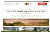 Evaluación de Resultados del Programa de Sustentabilidad ...seder.coahuila.gob.mx/publicaciones_2014/EVALUACION_COUSSA.pdf · Sustentable de los Recursos Naturales para la Producción