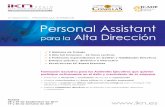 Personal Assistant · participar activamente en el éxito y crecimiento de su ... de los conceptos, herramientas y métodos ... profesional y personal dentro de la ...