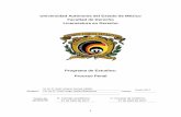 Universidad Autónoma del Estado de México Facultad de ...derecho.uaemex.mx/U2018-A/DERECHO/PLAN 2015/Programas/LDE605.pdf · 4.3.2 Formas de conducción del imputado al proceso