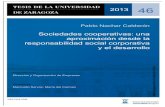 aproximación desde la responsabilidad social corporativa · 2013 46 Pablo Nachar Calderón Sociedades cooperativas: una aproximación desde la responsabilidad social corporativa