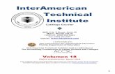 InterAmerican Technical Institute - itischool.comitischool.com/media/8e79e0bb911504e3ffff802affffe906.pdf · los Negocios en Octubre del 2001. En octubre de 2009 se agregó el programa
