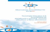 Tecnología Educativa 2.0: Accesibilidad de plataformas e ... · Tecnología Educativa 2.0 4 1. Introducción Desde que en mayo de 2009 el Gobierno de España anunciase su apuesta