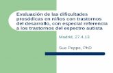 Evaluación de las dificultades prosódicas en niños con ... · – El acento prefinal con posterior desacentuación también se da en el Español (Zubizarreta, 1998), e.g. quería