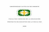 FACULTAD CIENCIAS DE LA EDUCACIÓN PROTECTO DE … (DocumentoTrabajo-2010).pdf · con las preguntas de nuevos paradigmas en la sociedad del ... liderazgo en proyectos de educación
