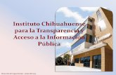 Instituto Chihuahuense para la Transparencia y Acceso a la ... · Chávez Guerrero, así como al Dr. Luis Felipe Moriel Acosta y al Mtro. Domingo Rito Maldonado ... Datos Personales