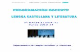 IES Sabina Mora. 2013-14. Lengua castellana y Literatura ... Educativo/PROGRAMACIONES... · 4.1. Contenidos mínimos (conceptuales y procedimentales ... BACHILLERATO. CURSO: 2 º
