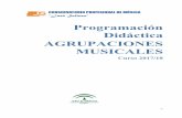 Programación Didáctica AGRUPACIONES MUSICALESconservatoriodebaza.com/wp-content/uploads/2018/05/PD-AGRUP-MUSIC... · con la idea de tener en la biblioteca suficiente material adaptable