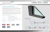 S50-70-FP-E120 - atmossystems.comatmossystems.com/wp-content/uploads/2017/07/ES-S50-70-FP-E120.pdf · SteelFire S50/70 E120 es un sistema de particiones fijas vidriada de protección