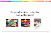 Reproducción del color con colorantes - RUA: Principal · • Corrección de la receta de color: – ¿Cómo debemos variar las cantidades iniciales de los colorantes para ... del