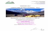 Ascensión al Cerro Sentilo - aragonaventura.es · cumbre más alta de Perú), Huandoy, Pisco, o el bellísimo Alpamayo . ... Llegada a Lima. Recepción en el aeropuerto y traslado