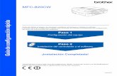 Guía de configuración rápidadownload.brother.com/welcome/doc002027/MFC-820CW_SpaQsg_B.pdf · instale los cartuchos de tinta. El proceso de limpieza puede tardar ... • Si mezcla