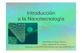 Introducción a la Nanotecnología - gte.us.es · La nanotecnología es el estudio, diseño, creación, síntesis, manipulación ... Confinamiento de electrones: 1. Bloqueo por fuerzas