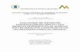 EVALUACIÓN DEL ESTADO DE CONSERVACIÓN DEL …oa.upm.es/47719/1/TFG_ALVARO_GALICIA_GONZALEZ.pdf · Los resultados mostraron un estado de conservación inadecuado de la estructura