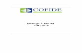 MEMORIA ANUAL AÑO 2016 - cofide.com.pe ANUAL 2016 VF.pdf · infraestructura, inversión productiva, financiamiento a la micro y pequeña empresa y la inclusión financiera, con el