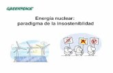 Energía nuclear: paradigma de la insosteniblidadarchivo-es.greenpeace.org/espana/Global/espana/report/other/energ... · LA NUCLEAR ES LA ENERGIA MAS SUCIA ... Es evidente que la