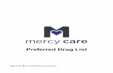 Preferred Drug List - mercycareplan.com Provider Documents... · busque el nombre de la categoría en la lista que comienza en la página 7. ... ceftriaxone Rocephin cefuroxime axetil
