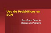 Uso de Probióticos en ECNmanuelosses.cl/BNN/docencia/Uso de Probioticos en ECN.pdf · 2011-08-18 · Objetivos Comparar la eficacia y la seguridad de la administración de probióticos