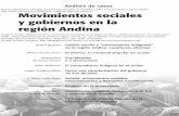 Movimientos sociales y gobiernos en la región Andina · Análisis de casos Movimientos sociales y gobiernos en la ... donde la virtual totalidad de las identidades o etnici- ...