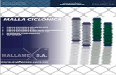 Usos - Mallamexmallamex.com/pdf/mciclonica.pdf · doble durabilidad instalación: proceso ... malla ciclÓn standard aberturas 63x63 - 69x69 ... solera para tension de malla abrazadera