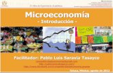 Facilitador: Pablo Luis Saravia Tasayco Blog: http ... oferta y demanda agregada La oferta y demanda de dinero El crecimiento económico Economía abierta Microeconomía Facilitador: