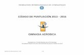 CÓDIGO DE PUNTUACIÓN 2013 – 2016 - Federación Dominicana de … · 2014-03-20 · CÓDIGO DE PUNTUACIÓN 2013 – 2016 1 / 32 ... A Área de entrenamiento 11 B Área de espera