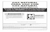 GAS NATURAL PARA USO CON GAS NATURALimages.charbroil.com/char-broil/char-broil/knowledge/4539937... · Juego de piezas de conversión para uso con gas natural 4539937 3499247 04/11/08