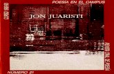 Jon Juaristi. Poesía en el Campus, 21 (curso 1992-1993)ifc.dpz.es/recursos/publicaciones/27/77/_ebook.pdf · Pío Baroja que fue, ... pios: casi los mismos y entre ellos, ... tengo