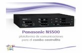 Panasonic NS500 Informe de actividad Servidor NAS Grabación de los datos de la llamada por qué NS500? Ofrece un sistema de comunicación unificado adaptado a pequeñas y medianas