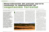 Diversificación del paisaje agrario mediante la ... · Diversificación del paisaje agrario mediante la implantación de ... sotos de ribera, ve- ... ño de la formación vegetal,