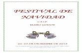 FESTIVAL DE NAVIDAD - eliseogodoy.org · Con los mejores deseos de toda la Comunidad Educativa del CEIP “Eliseo Godoy” ... “Los colores del Portal” ... El secreto de la Navidad
