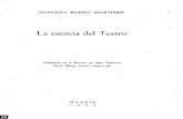 La esencia del Teatro - fgbueno.es · venir y el valor de una obra teatral es útil: que está en ra-[18) Gustavo Bueno, La esencia del Teatro, 1954. 115