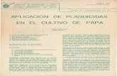 APLICACION DE PLAGUICIDAS - Catálogo de Información ... · •ministerio centro de estacion de agricultura y pesca investigaciones agricolas experimental las brujas octubre, 1975