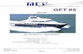 GFT 85 - MCP Yachts - Motor Yachtsmcpyachts.com.br/site-novo/motor-yachts/gft85/downloads/lamina-gft... · 20,30 m 6,50 m 1 m 88,74 ton 62,44 ton 19.650 l 5.000 l 16 - 18 nós 3.000