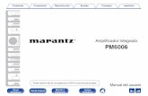 Amplificador integrado - manuals.marantz.commanuals.marantz.com/PM6006/EU/ES/download.php?filename=/PM6006/EU/... · Conexión de un TV o dispositivos con conectores de audio digital