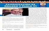 Canonización de Romero y Pablo VI - esquilamisional.orgesquilamisional.org/revistaesquilanoviembre/12oracionycom.pdf · 32 Esquila Misional • noviembre 2018 pueblos y a los hombres