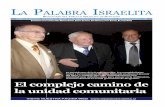 LA PALABRA ISRAELITA · 10 de junio de 2011 8 de sivan de 5771 e-mail: lapalabra@cis.cl santiago de chile el semanario la palabra israelita es propiedad de la empresa period˝stica