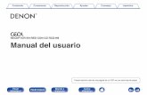 RECEPTOR EN RED CON CD RCD-N9 - manuals.denon.commanuals.denon.com/RCDN9/EU/ES/download.php?filename=/RCDN9/EU/ES/... · Cambio de la luminosidad de la pantalla 79 Ajustes Estructura