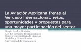 La Aviación Mexicana frente al Mercado Internacional ... · comercio internacional. Propuestas •Por cada Convenio Aéreo firmado, se forme una Comisión o Comité bilateral, dependiendo