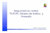 Seguridad en redes: TCP/IP, filtrado de tráfico y firewallsjsandova/el64e/clases/clase29.pdf · ♦Su relación con el modelo ISO/OSI, es sólo a nivel de cuatro de las siete capas.